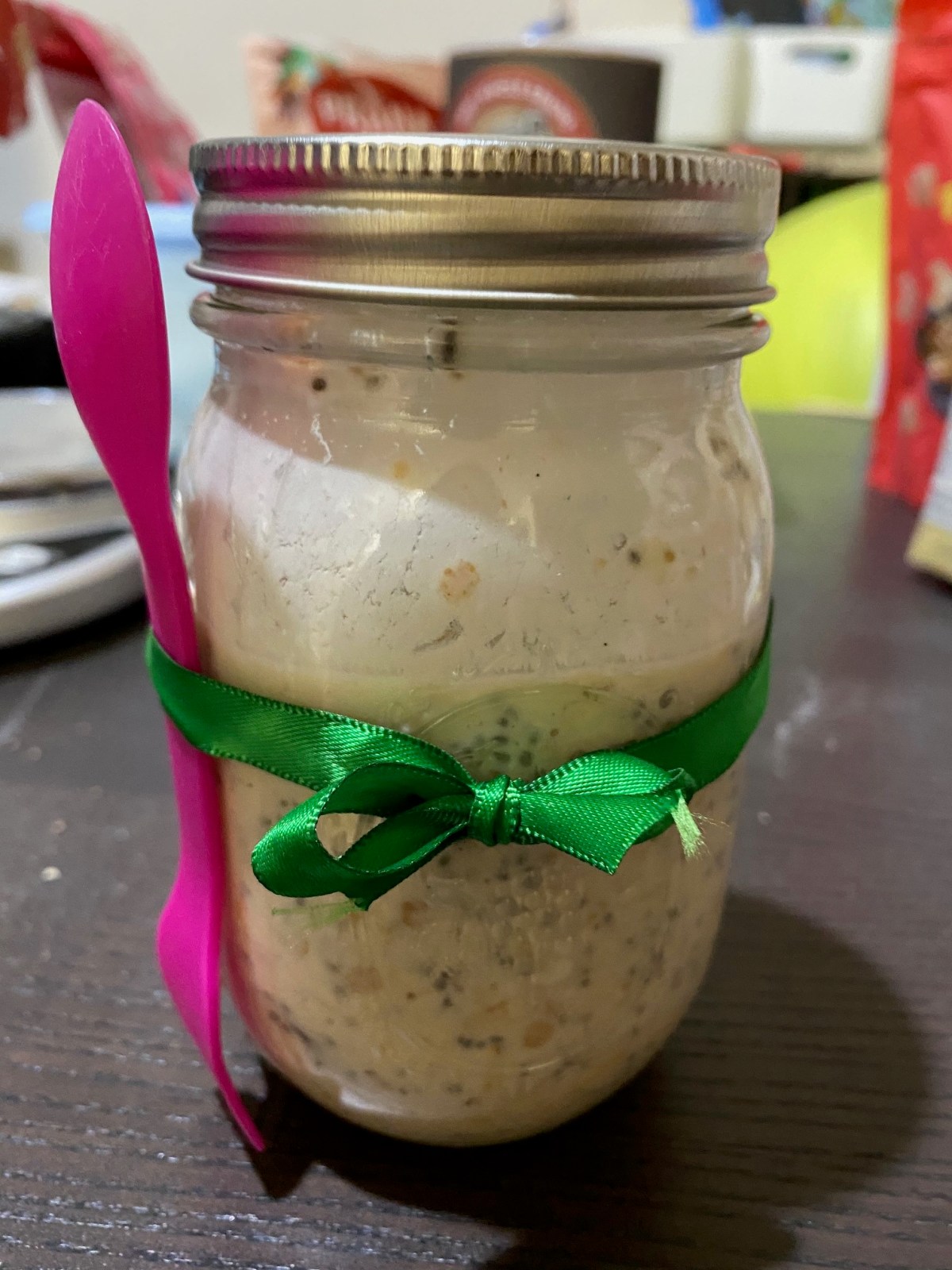 Protein Packed Overnight Oats with Cinnamon Apple and&nbsp;Cranberry